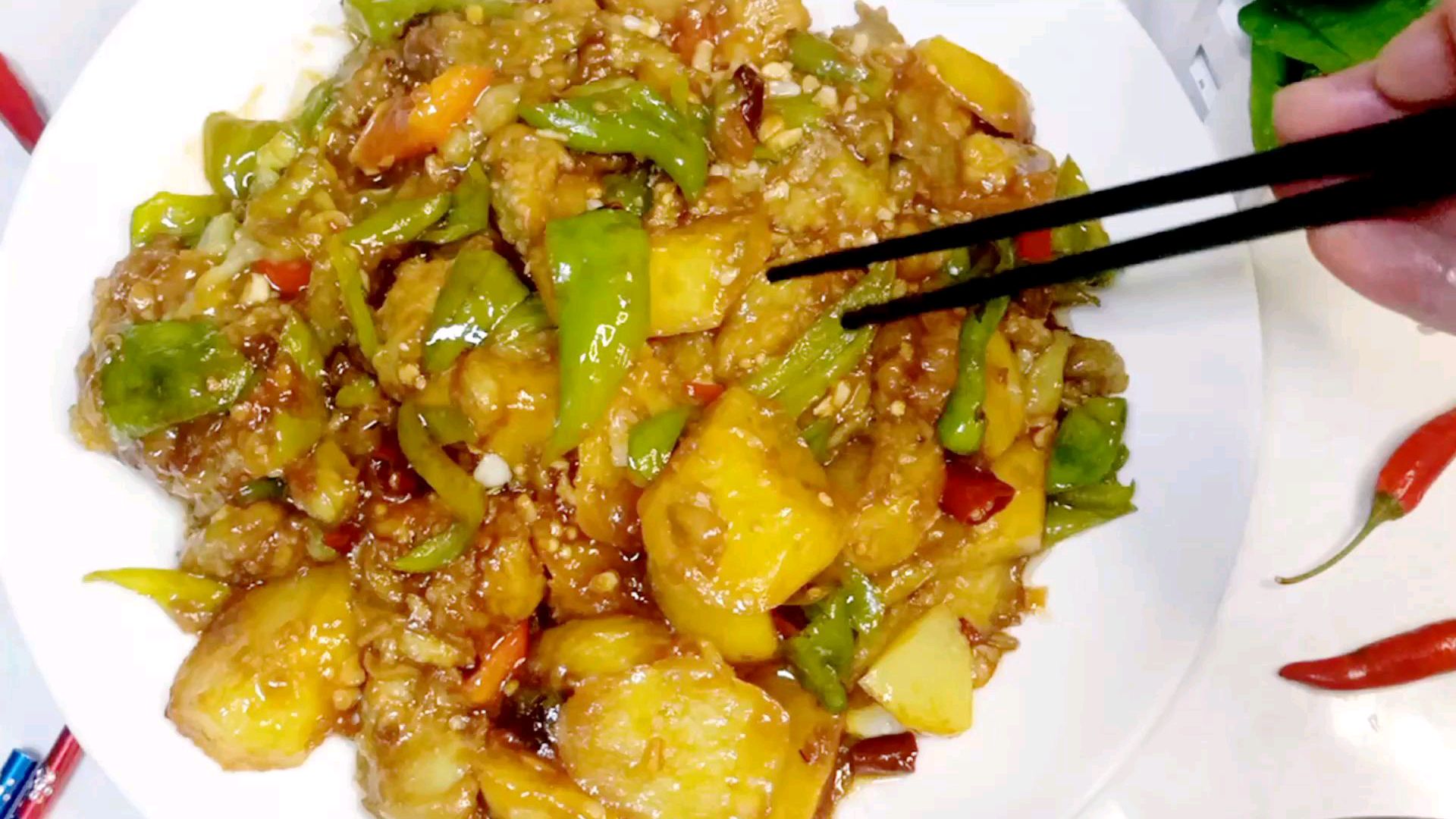 土豆 茄子 青椒这样做,太好吃了,超级下饭,简单易学!