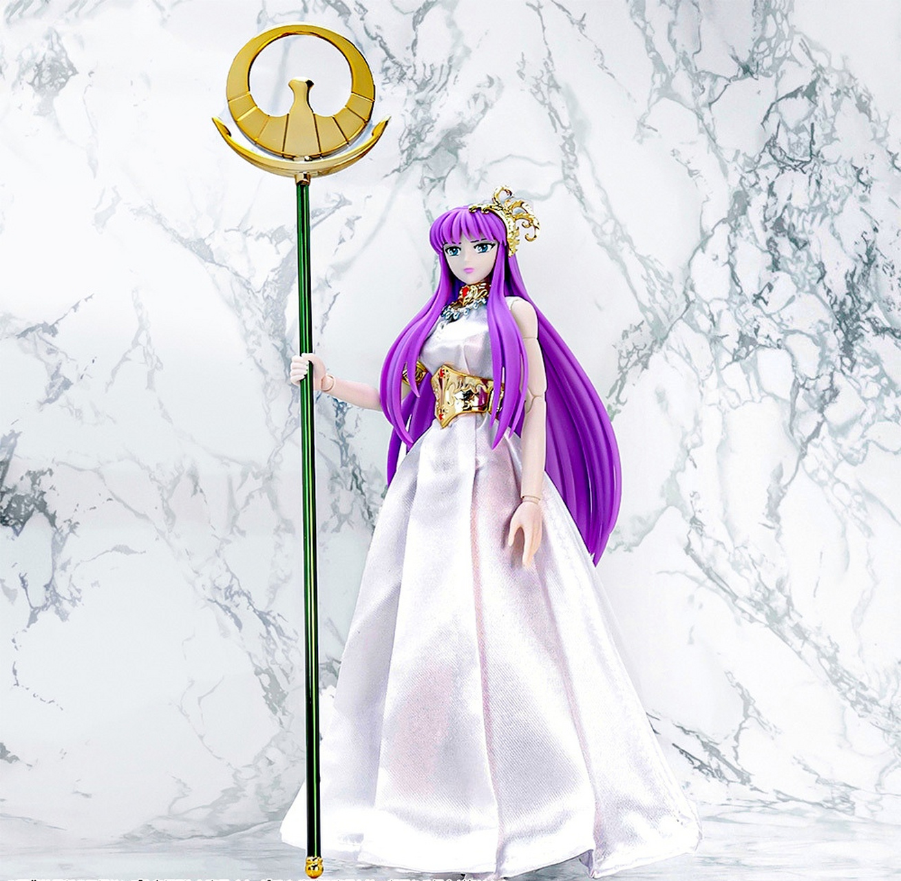 模型欣赏: 圣衣神话ex 女神雅典娜/城户纱织,展现了其便装与圣衣形态.