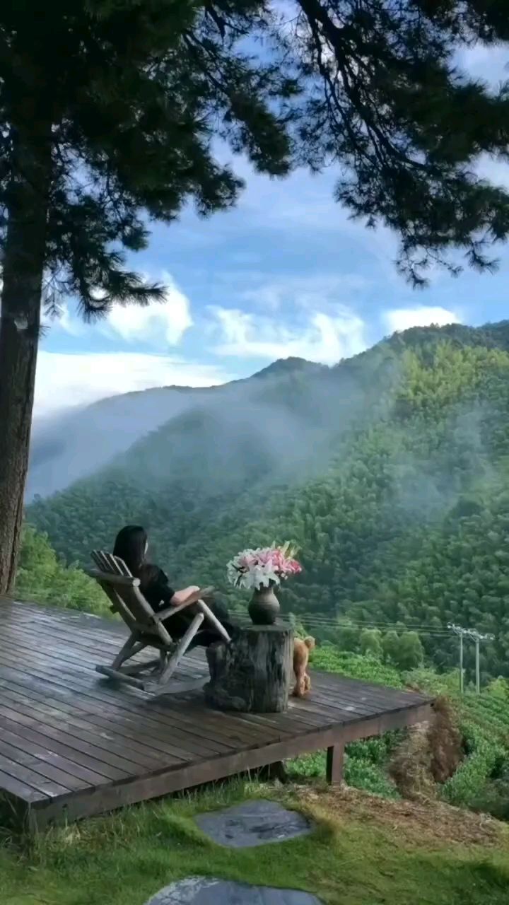 坐个摇椅,看云卷云舒