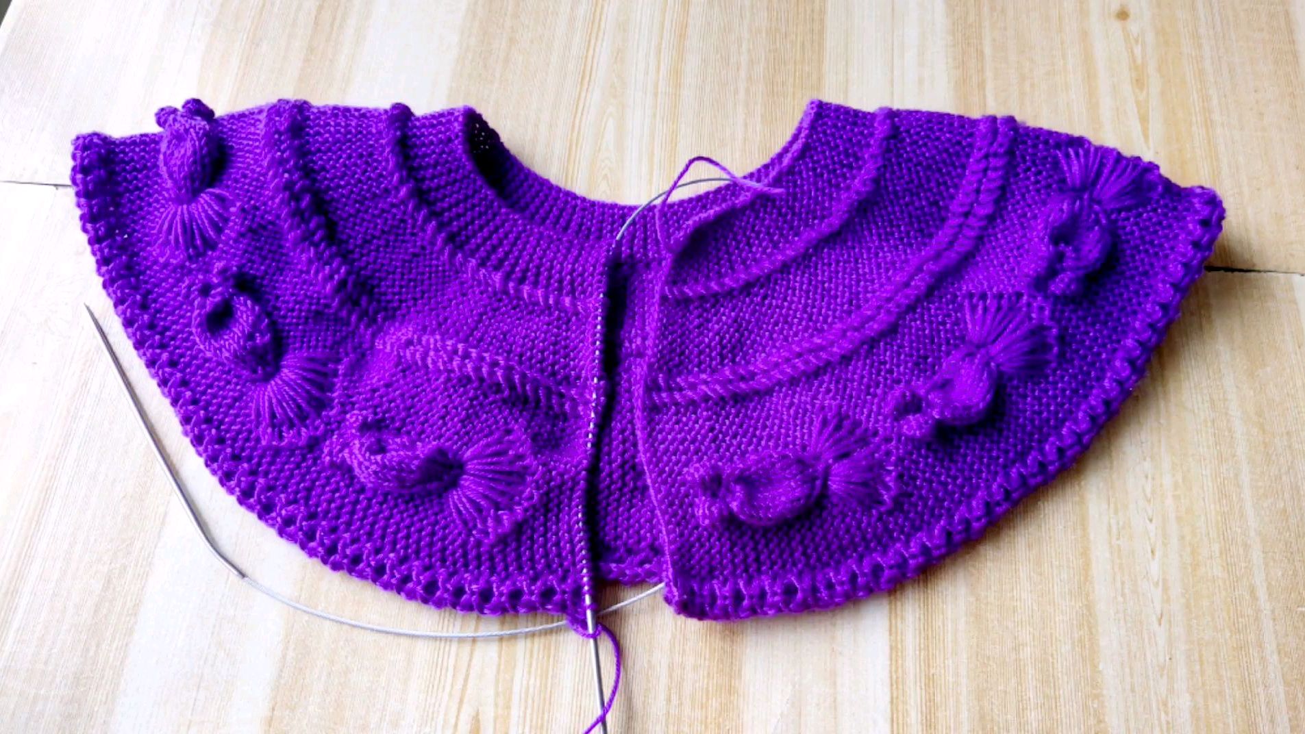 儿童毛衣育克花样和针数组成图解