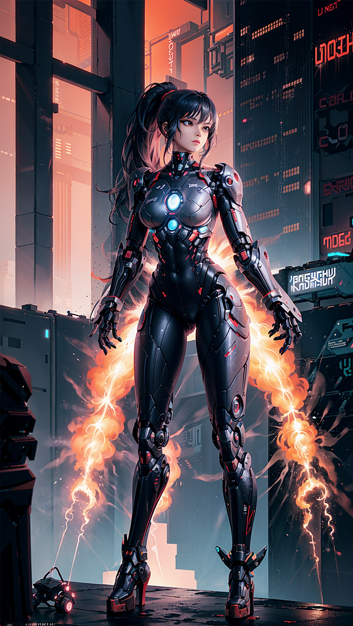 ai机甲女孩!#ai绘画