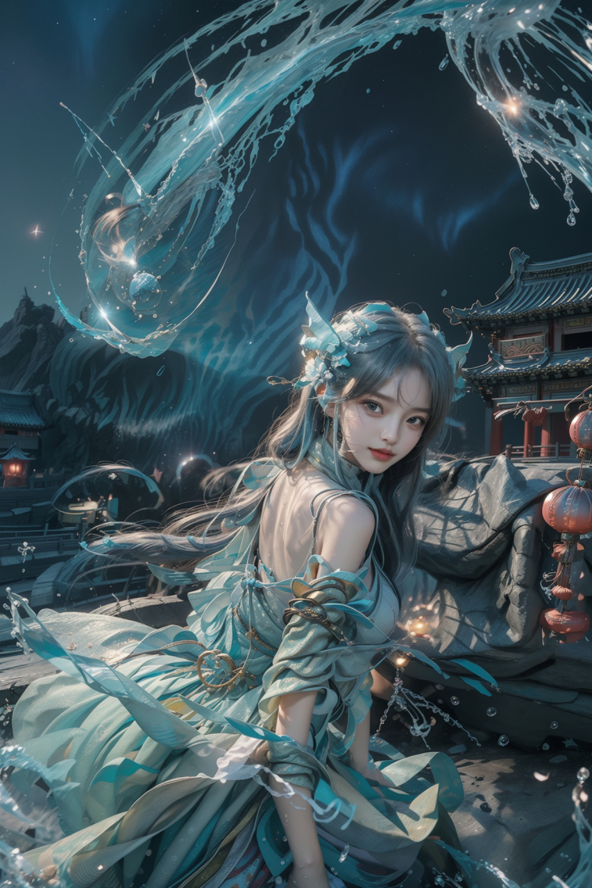 西施游龙清影