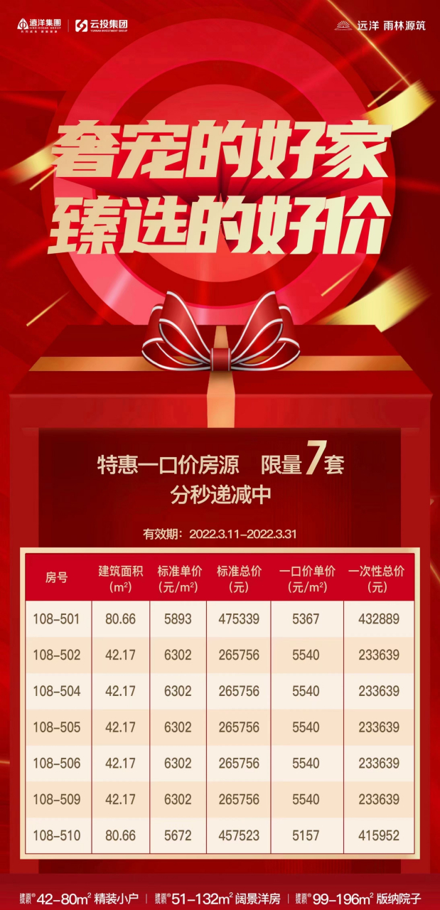 西双版纳:雨淋原著准现房发售 雨林源筑 精装修公寓,70年产权,42平米