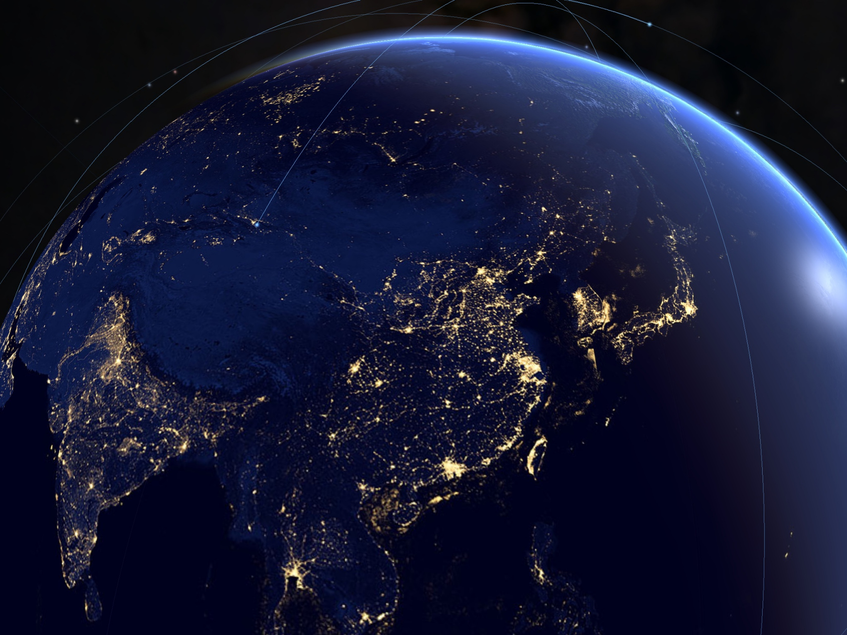 灯光的亮度可以反映当地的经济发展程度