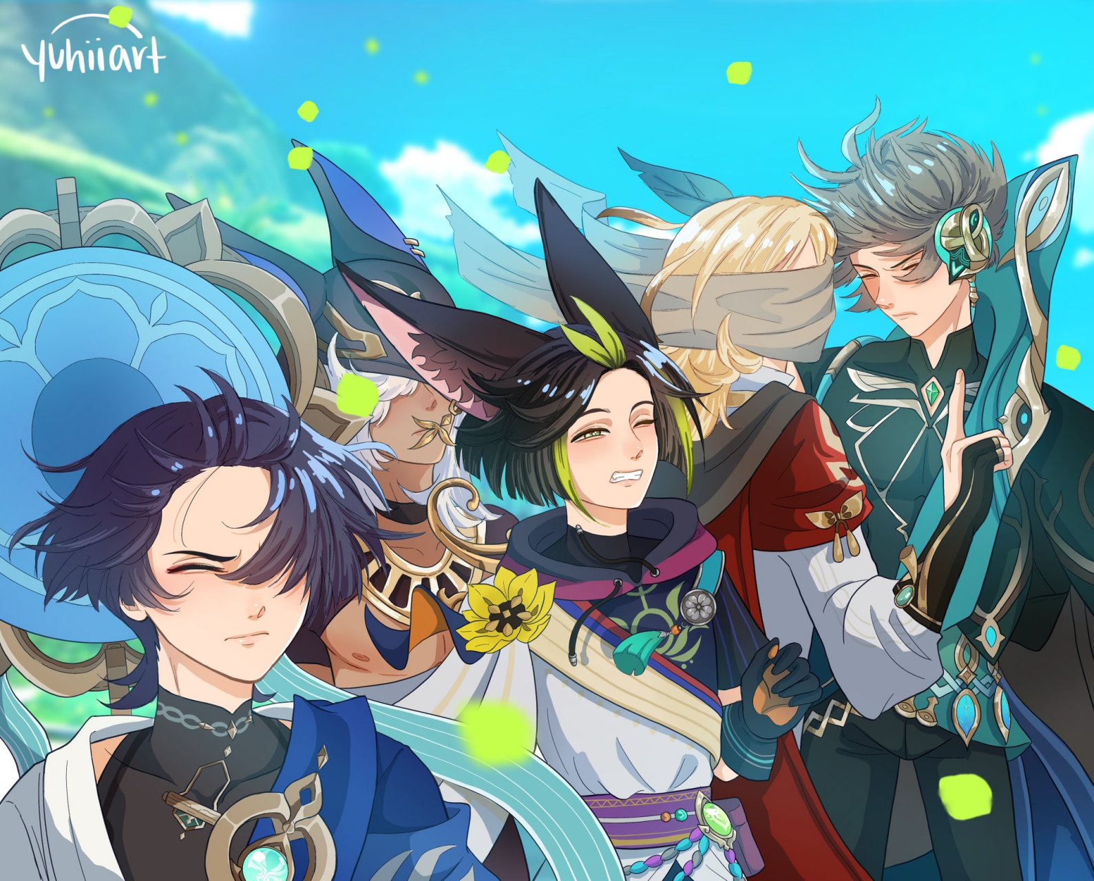 原神# 〖流浪者/提纳里/赛诺/卡维/艾尔海森〗各