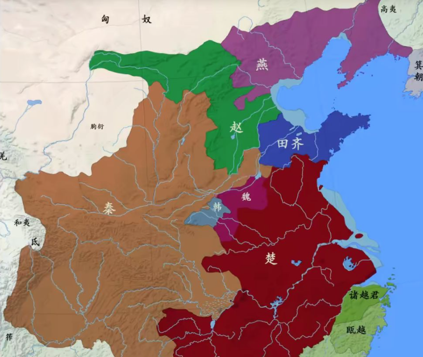 春秋战国韩国地图图片
