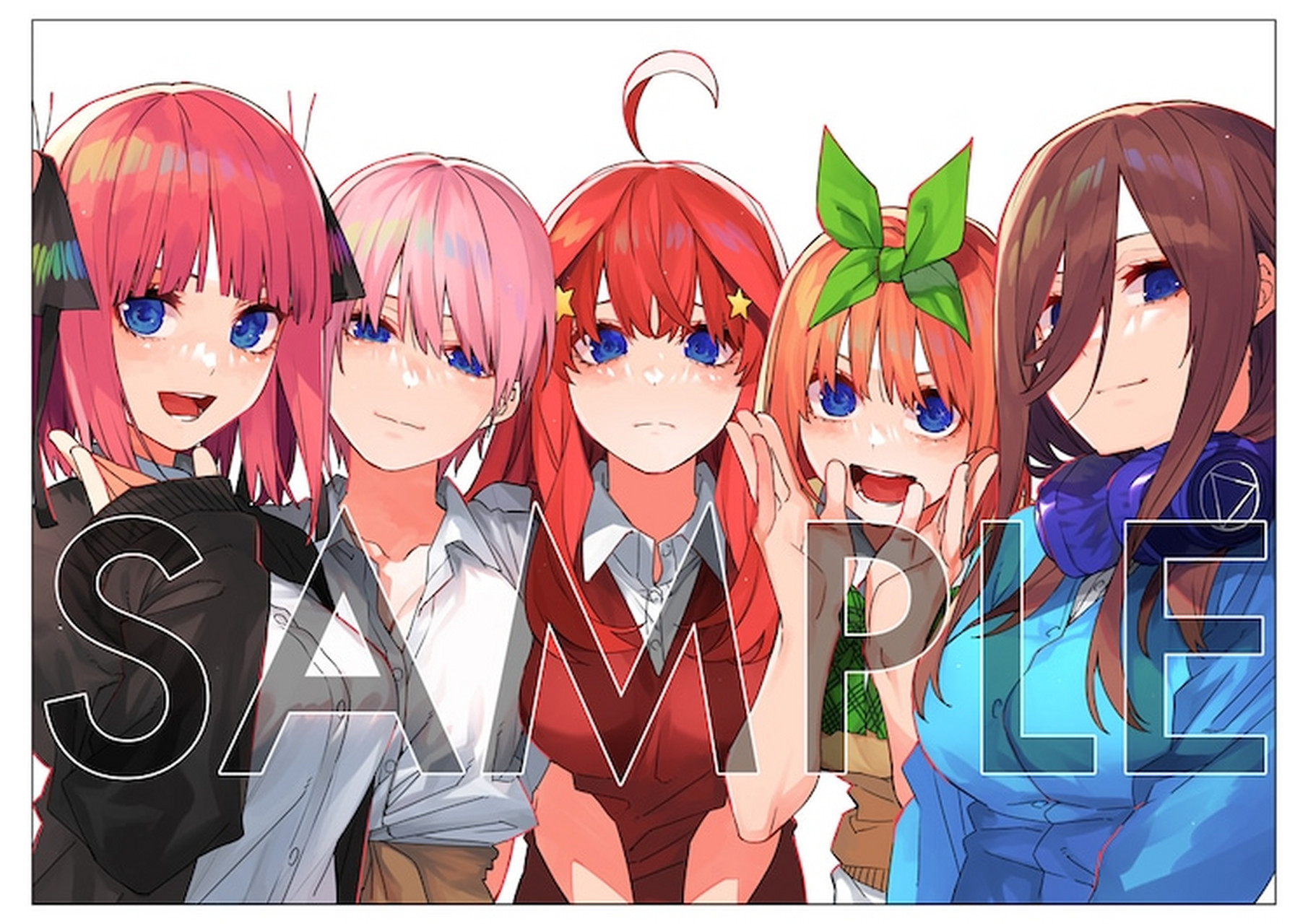 你好动画人# #动漫# 《五等分的新娘》新插图将刊登在《周刊少年》上