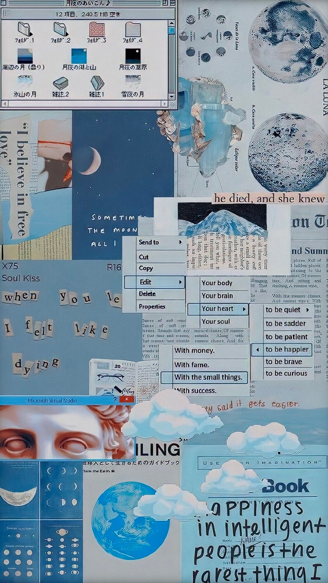 甜酷风,一些基本不会撞图的小个性壁纸