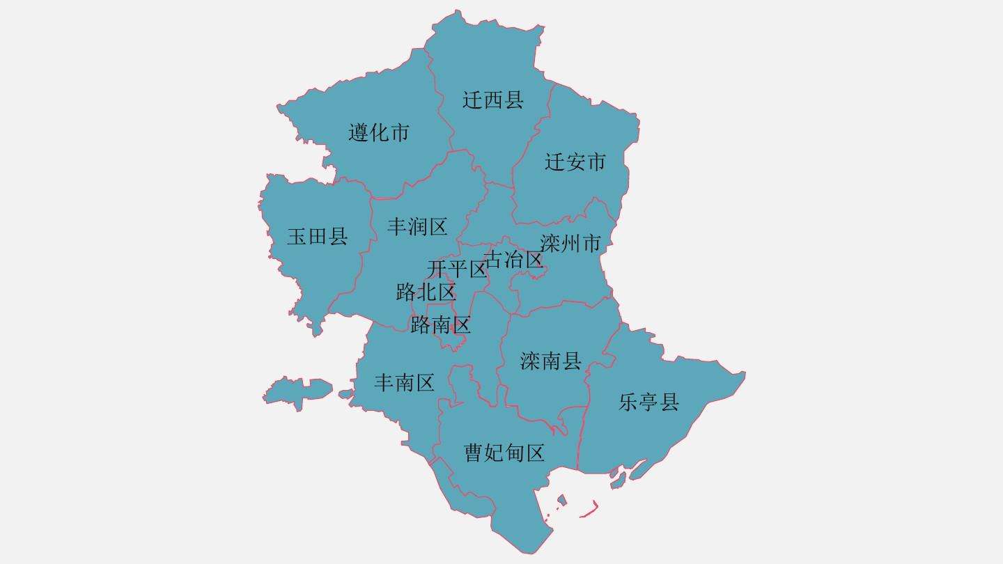 丰润区地图各乡镇图片