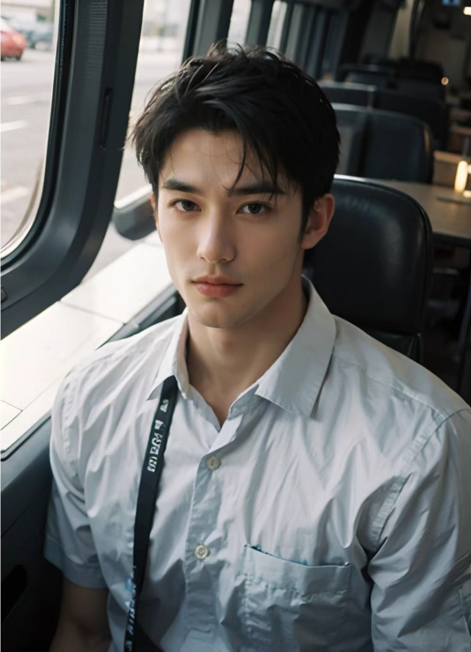 浓眉大眼鼻梁挺直,标准的中国式帅哥长相#颜值