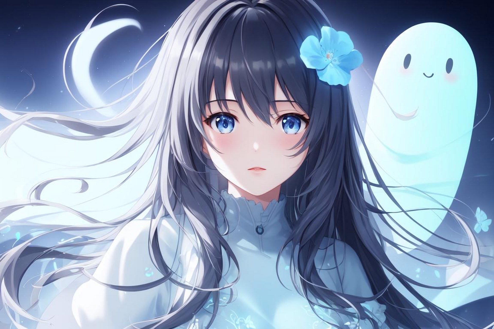 百度ai绘图黑科技# #二次元美图# ai绘画的小姐姐真的太可爱啦