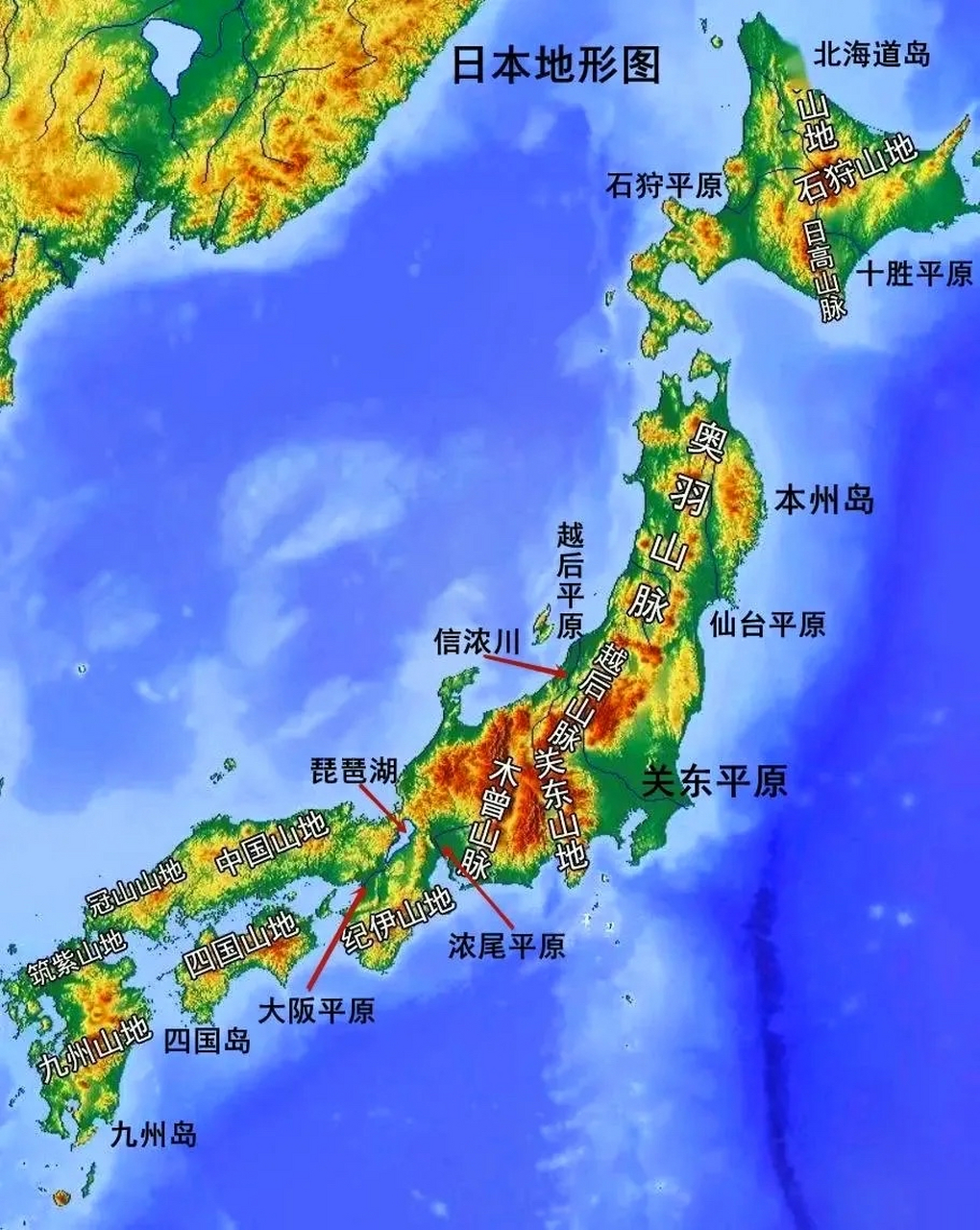 日本地形图,啥也不说了