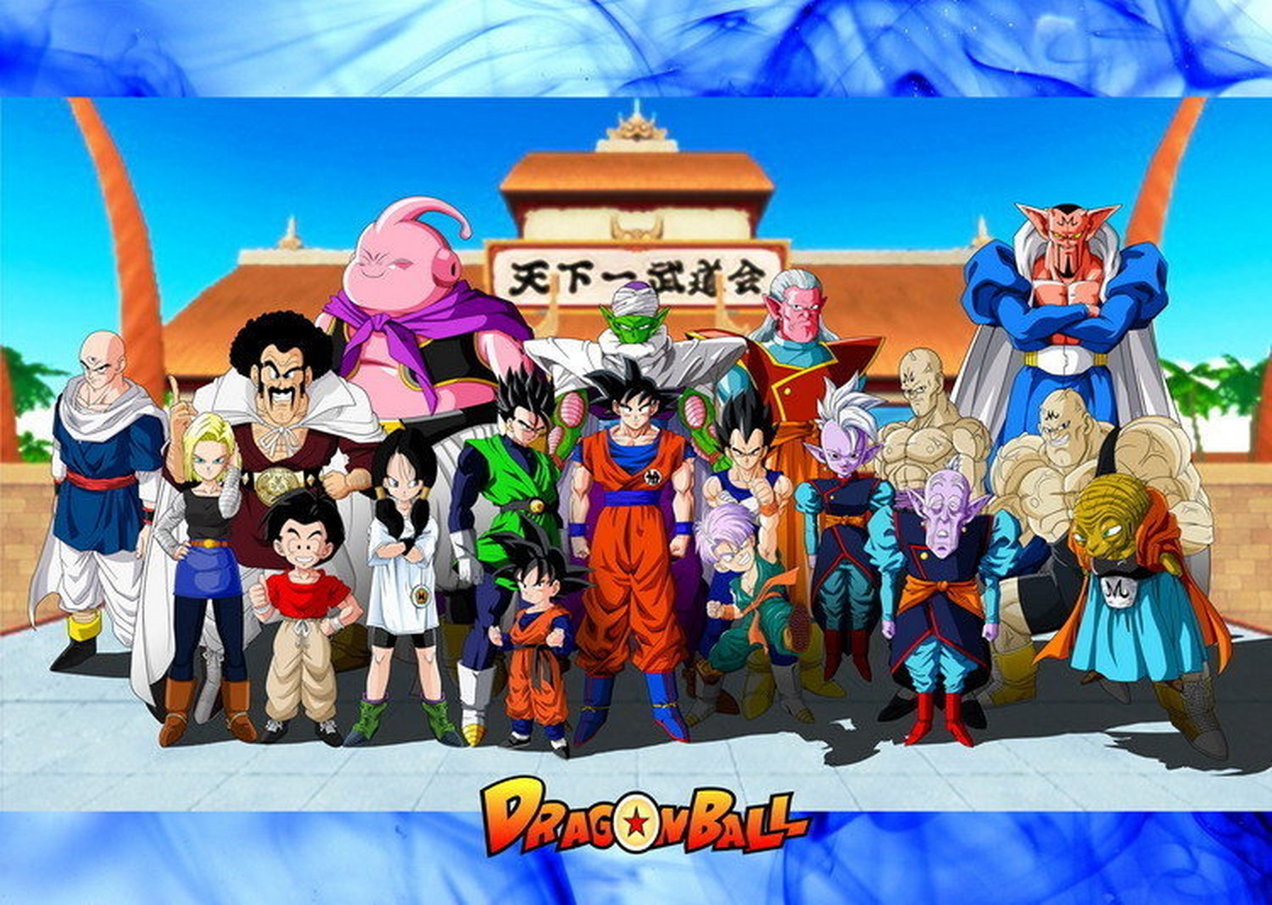 龙珠# 龙珠各篇章主要登场人物大合照,瞬间勾起回忆了. #动漫