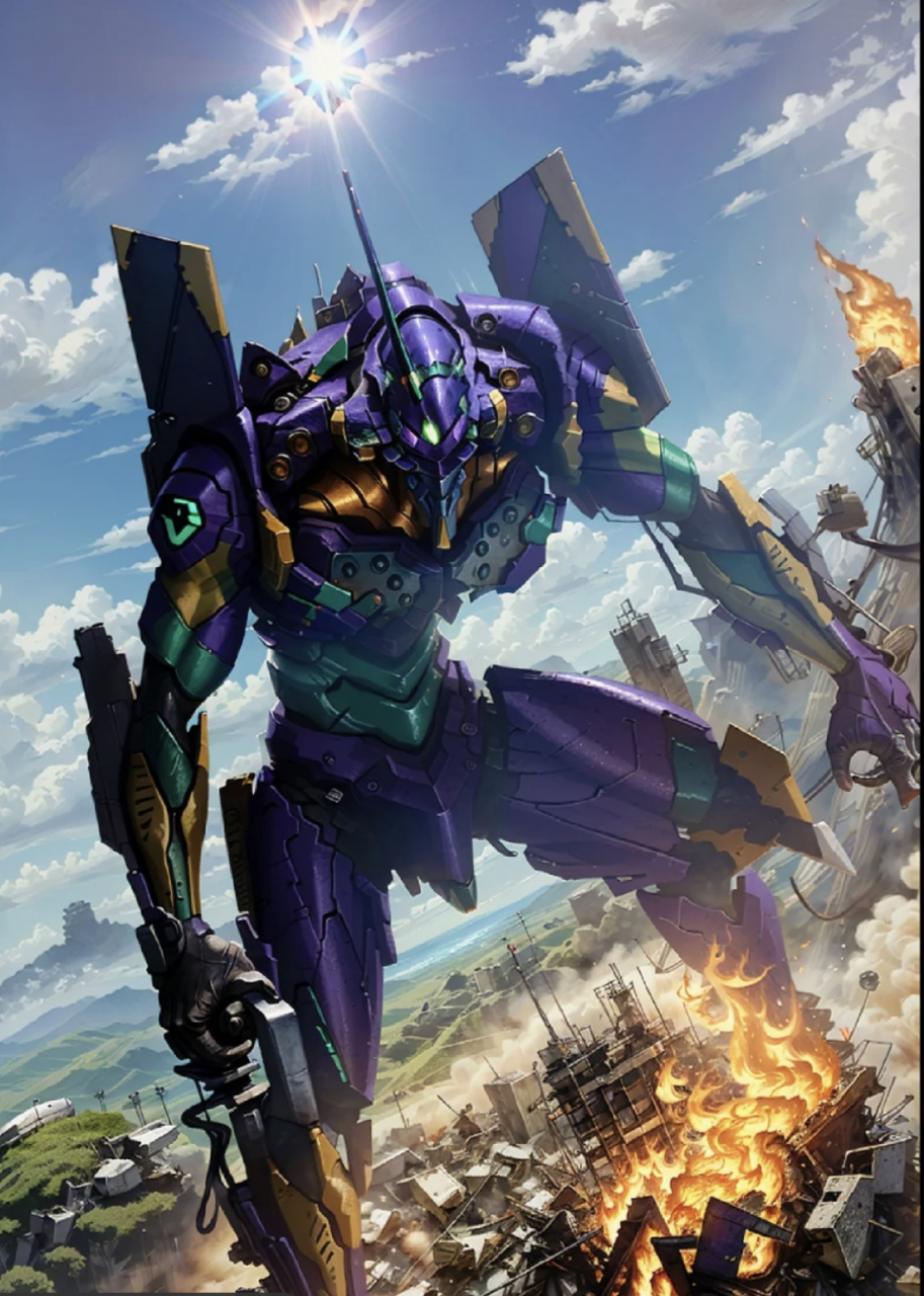 eva和太平洋机甲合体[期待]#动漫