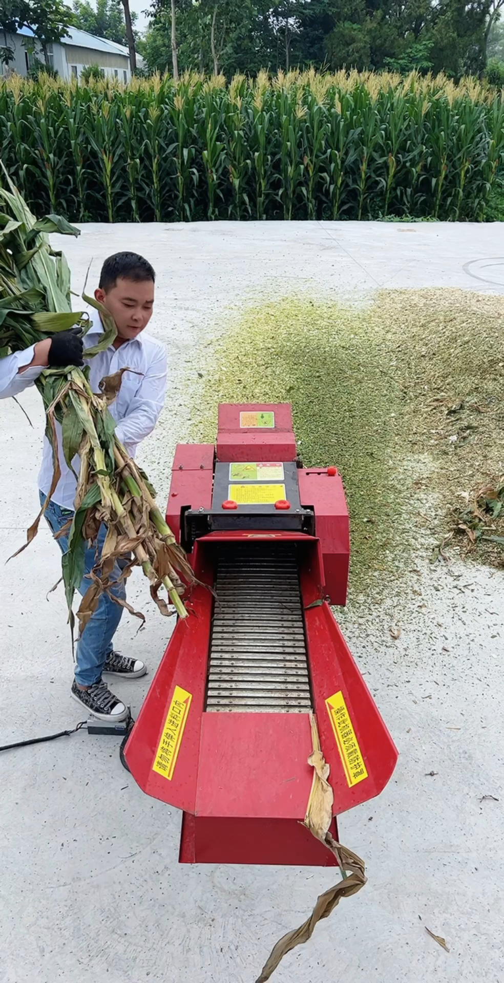 铡草机 新款6吨铡揉产量王 三个压草辊强制喂入草料 不卡机 防缠草