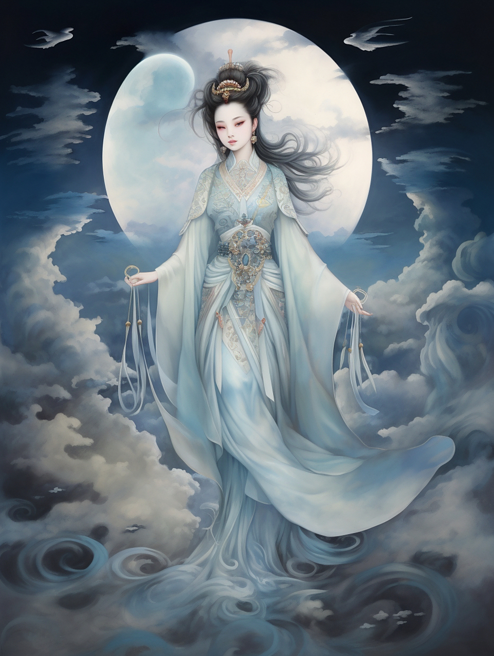 唯美仕女图#ai共创计划# #3d动漫# #ai生画