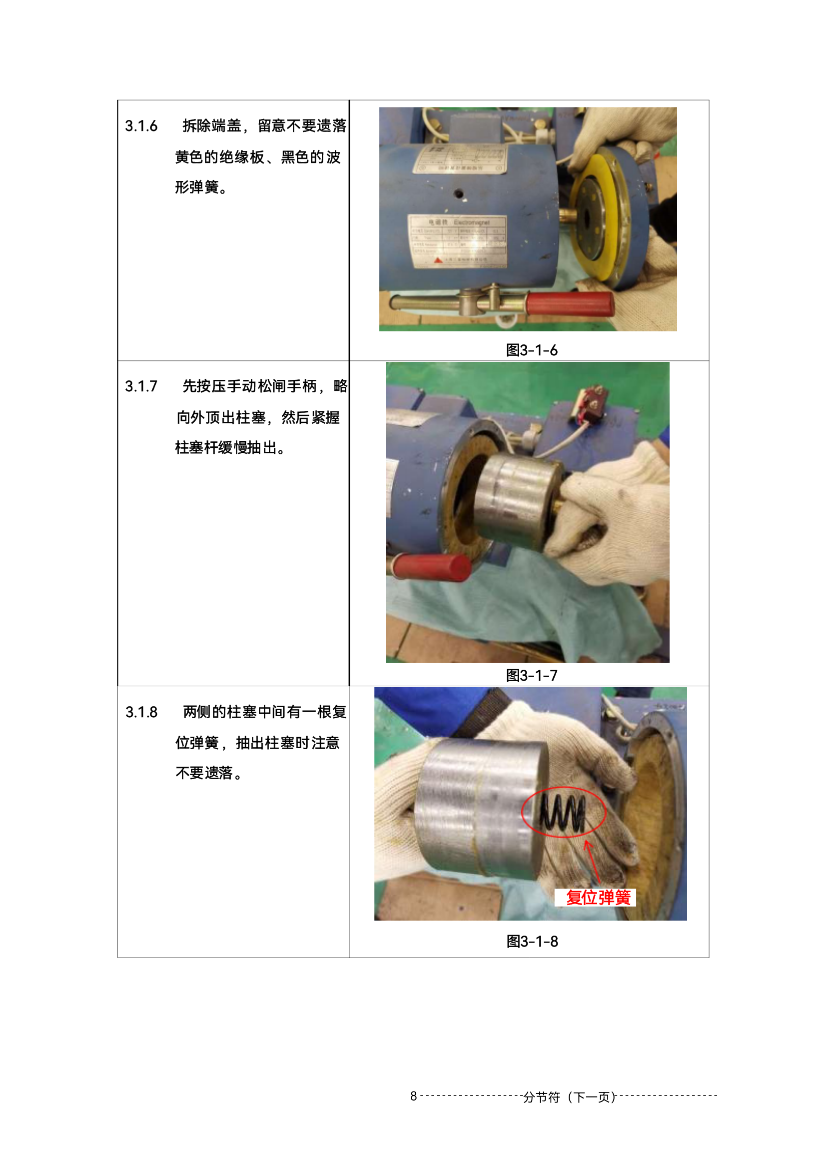 电梯抱闸制动器拆装图片