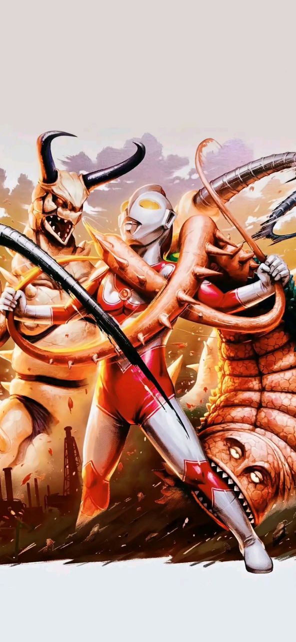 奥特曼# #动漫壁纸# 奥特曼变身