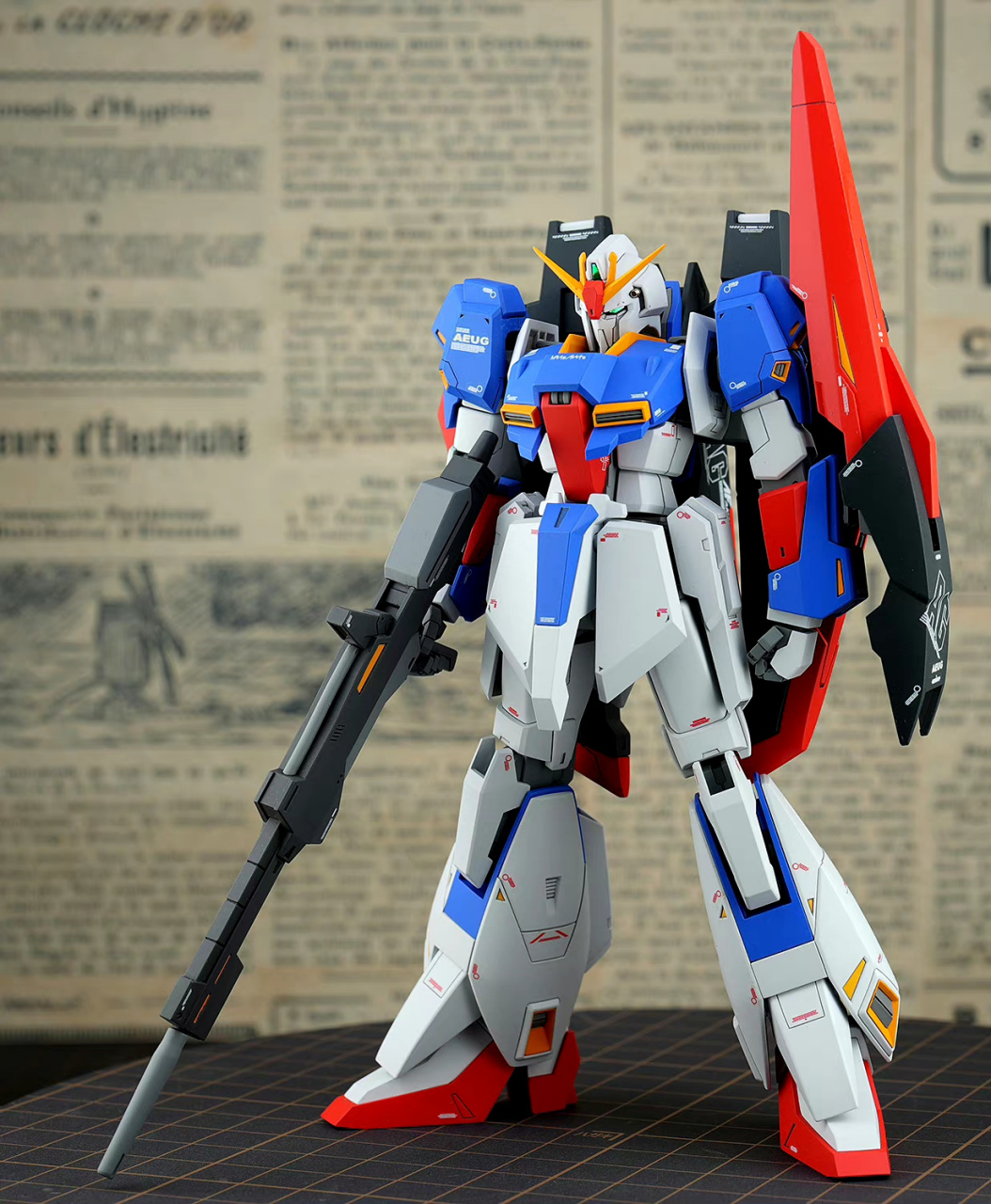 模型欣赏:hguc 新生z高达,by shinshin. #动漫# #高达# #模型