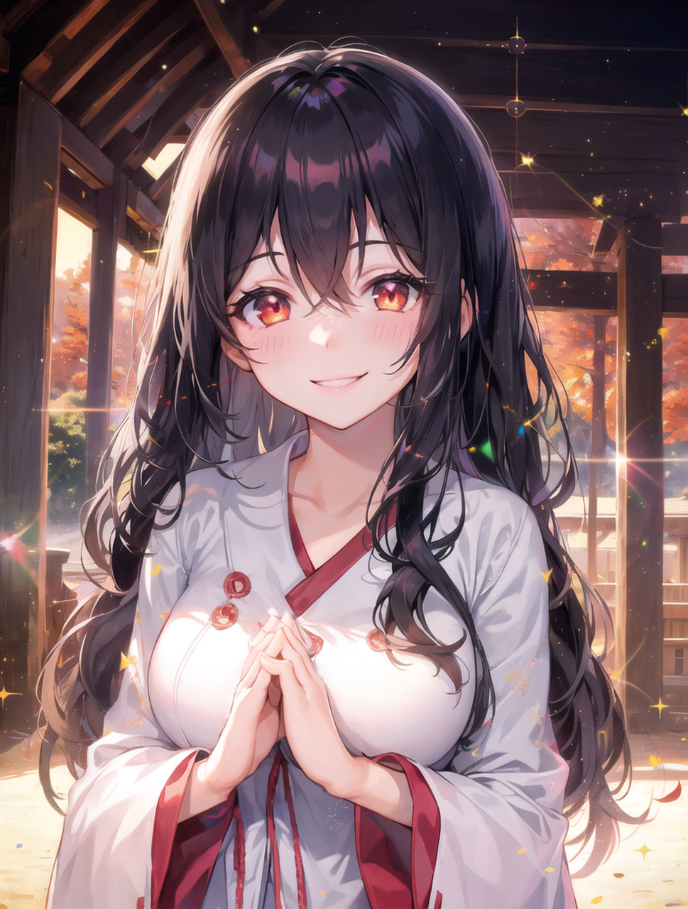 二次元# 巫女小姐,可以帮我算一卦吗[爱你]