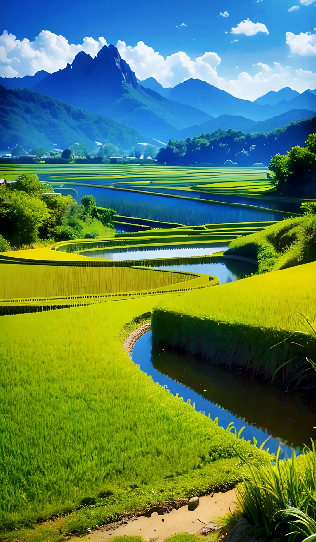 手机壁纸自然风景田野图片