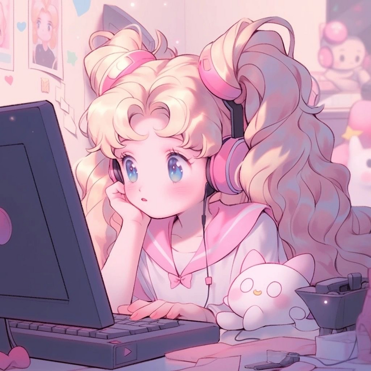 可爱的情侣动漫头像[心]#头像# #漫画# #动漫