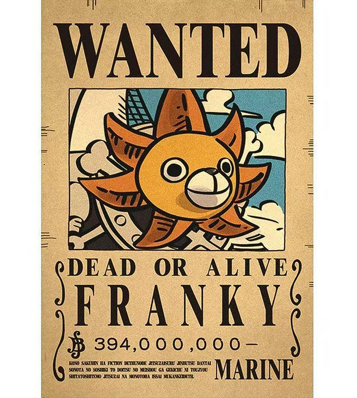 桑尼号都被悬赏了,细看,原来是弗兰奇[左捂脸] #动漫# #海贼王