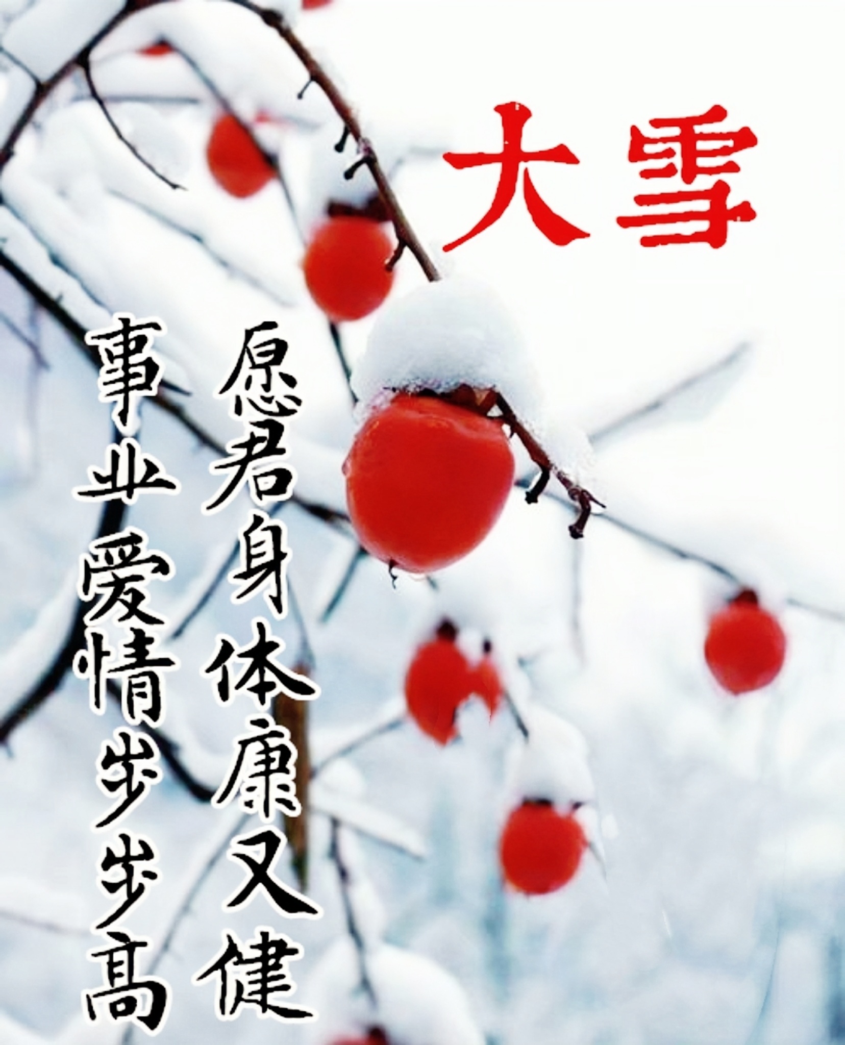 新年大雪吉祥语图片