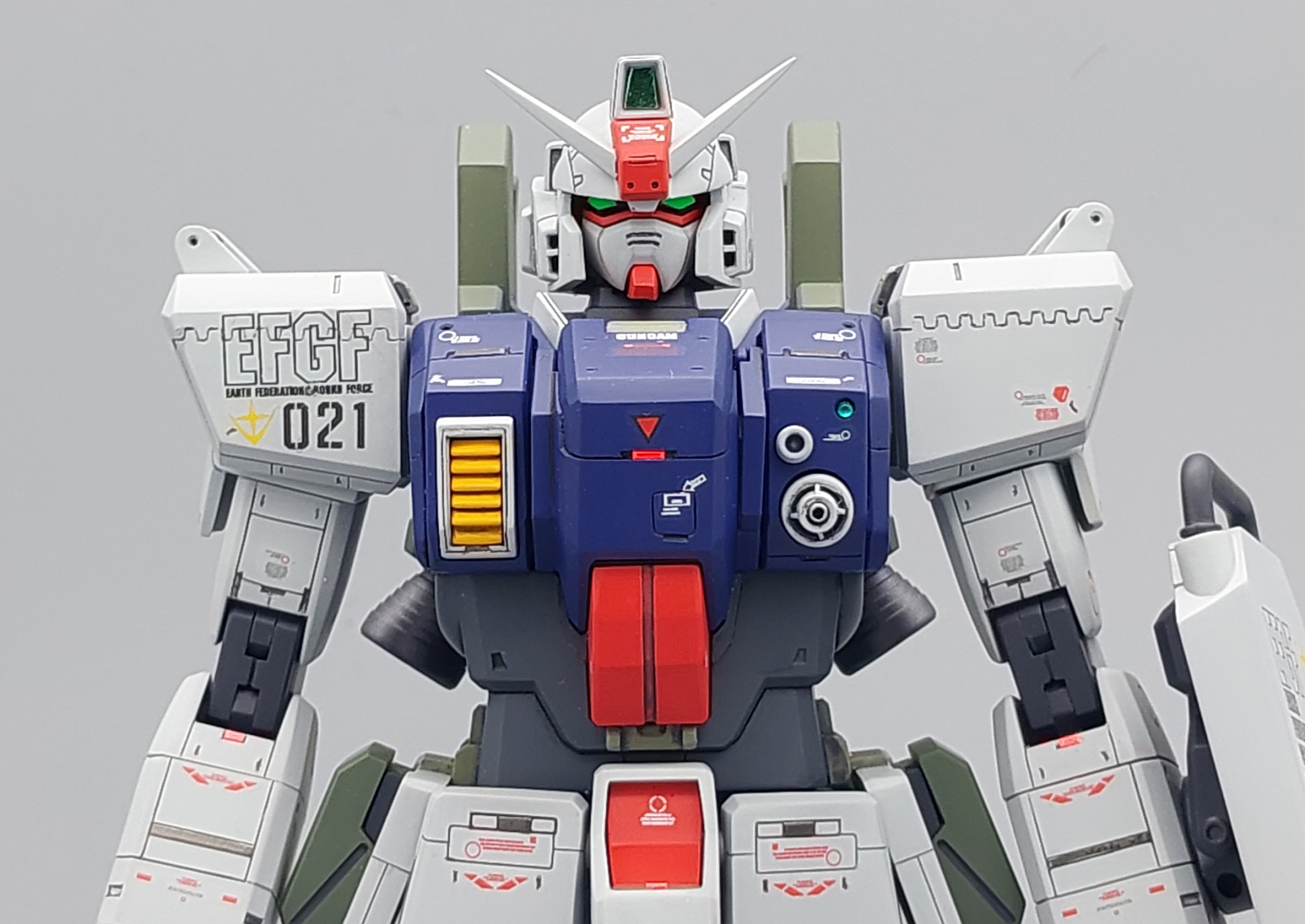 模型欣赏:机动战士高达08ms小队 mg 1/100 rx-79g 陆战高达,by dago