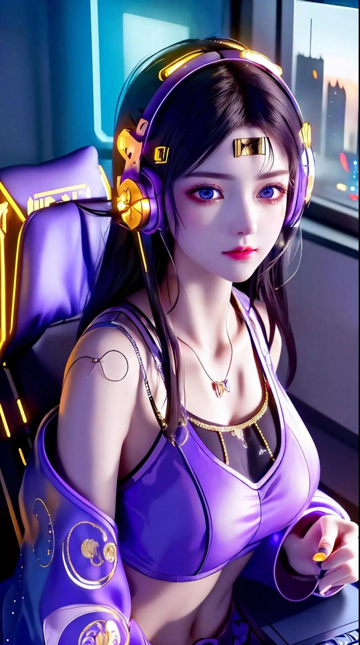电竞美女ai绘画壁纸 030