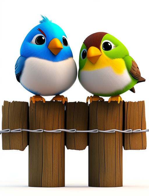 一对可爱的小鸟头像壁纸背景图多张精选