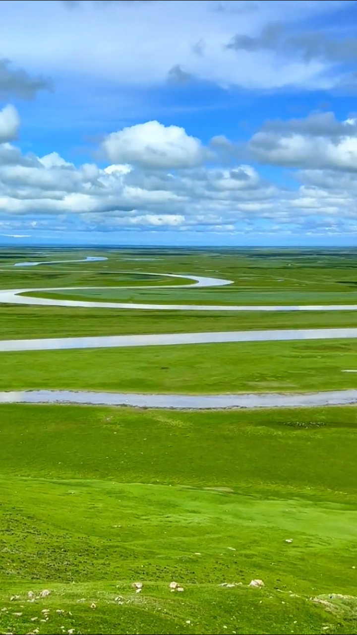 九曲十八弯,传说能看见九个太阳的地方,巴音布鲁克大草原#旅行