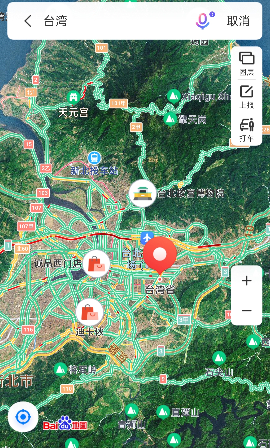 台湾岛 卫星影像图片