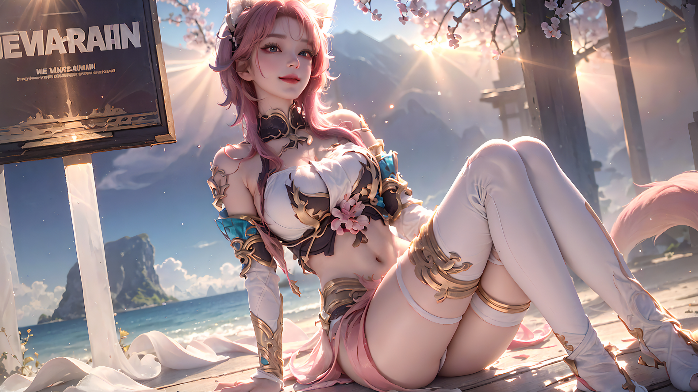 王者荣耀妲己皮肤&九尾天狐[爱你][滑稽]#ai绘画# #王者荣耀# #美女