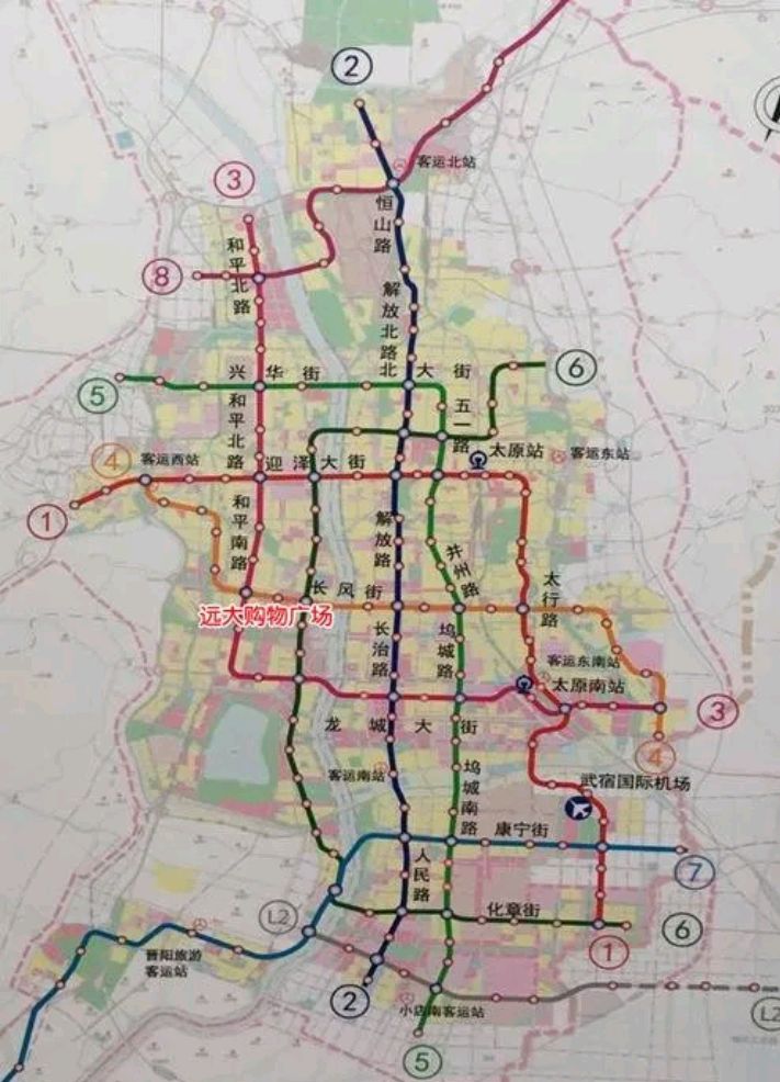 太原地铁7号线线路图图片