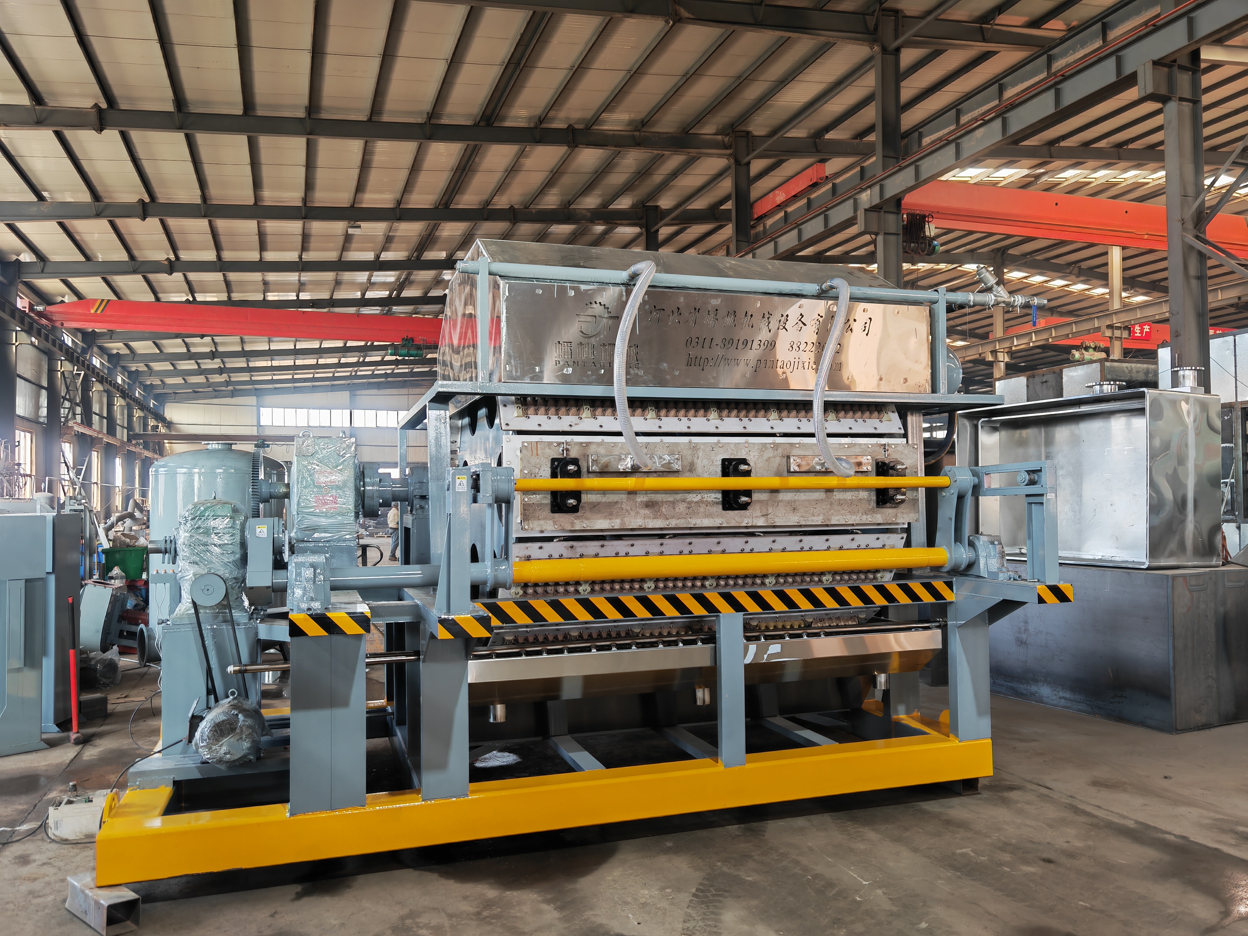 纸浆鸡蛋托加工生产设备实物相片