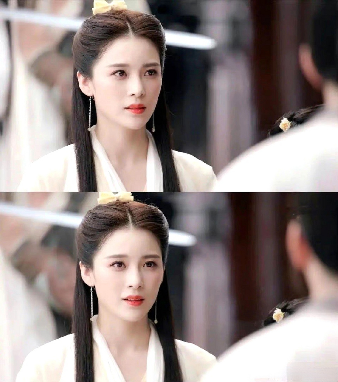 娱乐最前沿# #赵樱子#  赵樱子曾演过黄衫女,当时应该已经整过容了