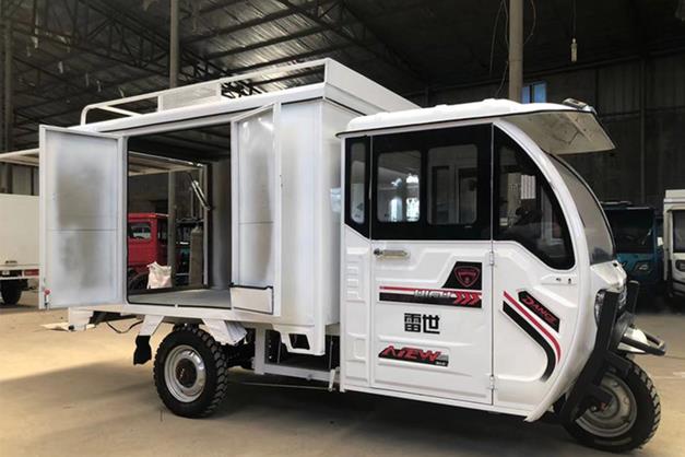 雷世三轮摩托评测:前后双舱设计,客货两用,非常实用!