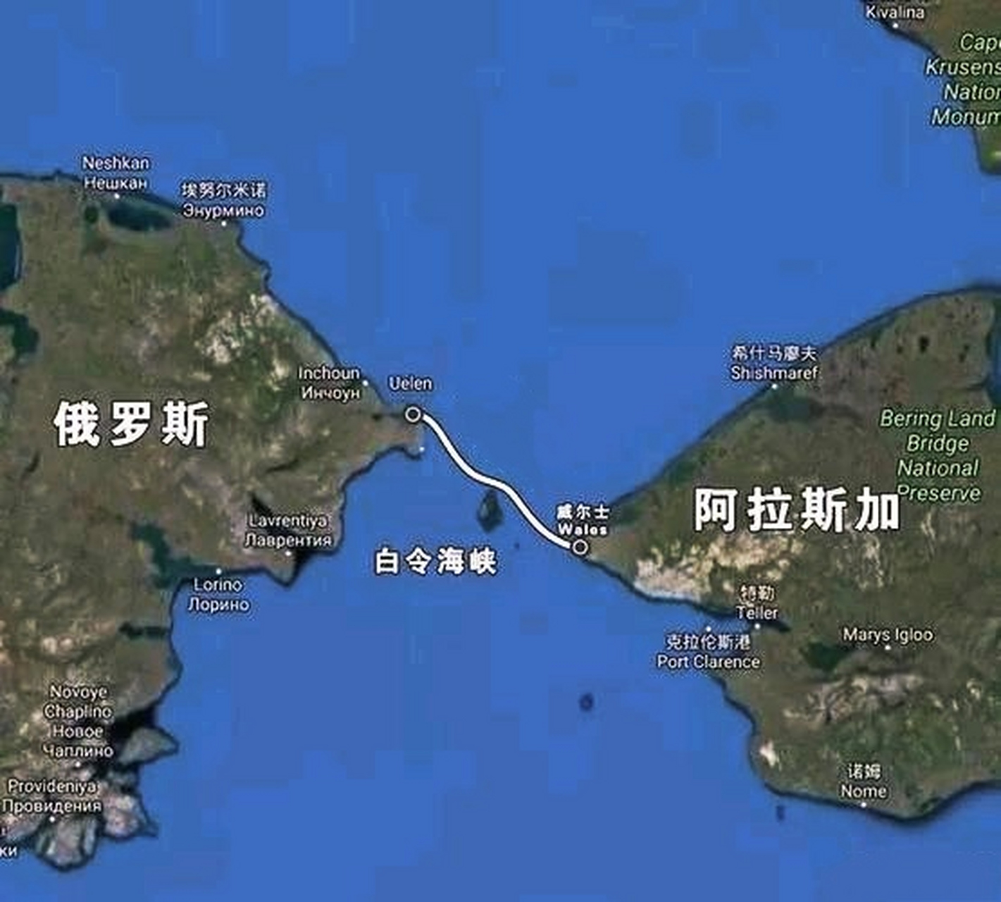 白令海峡大桥图片