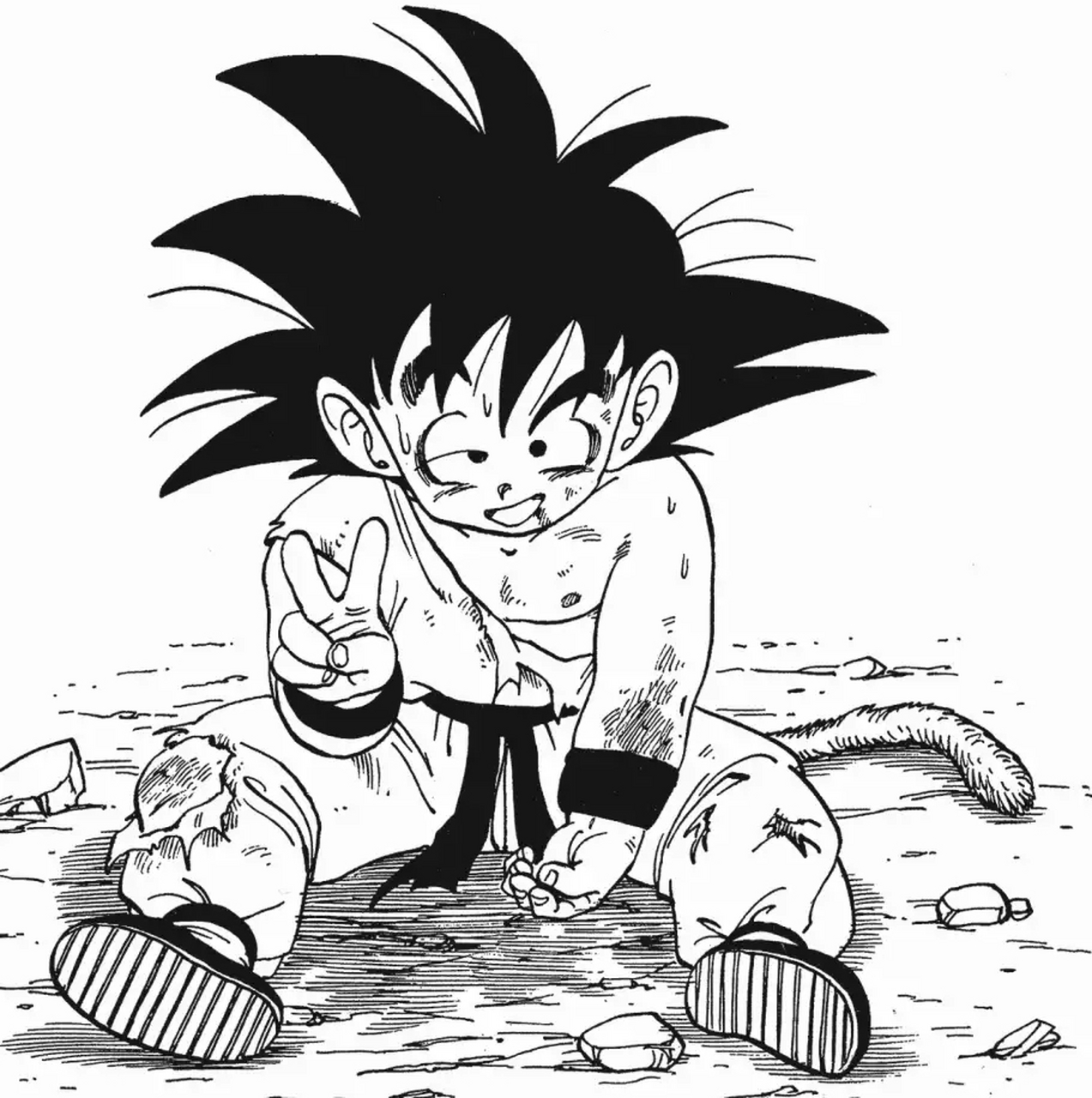 龙珠里的剪刀手集合#动漫# #龙珠# #当你在百度搜自己