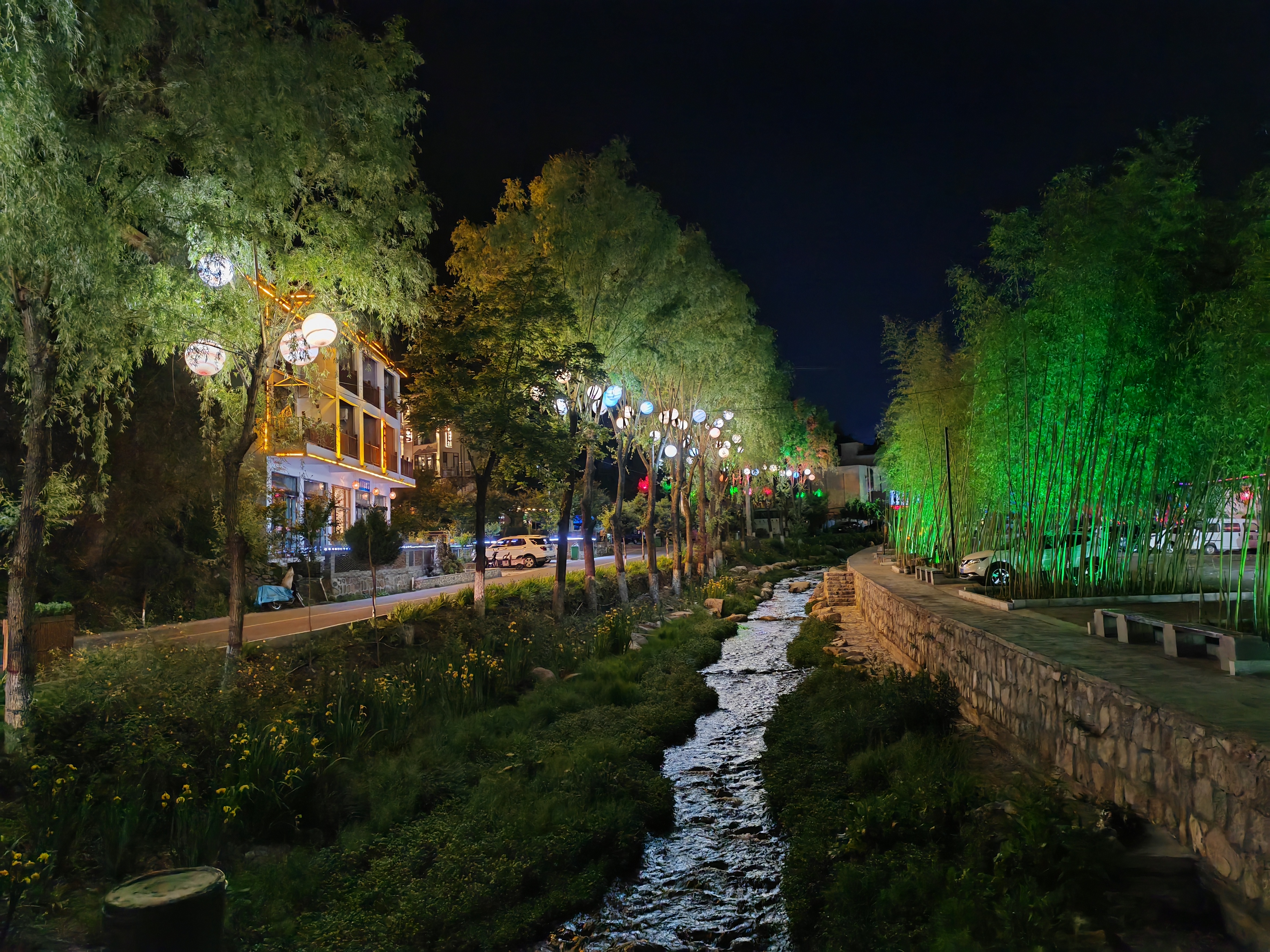 重渡沟夜景美如画