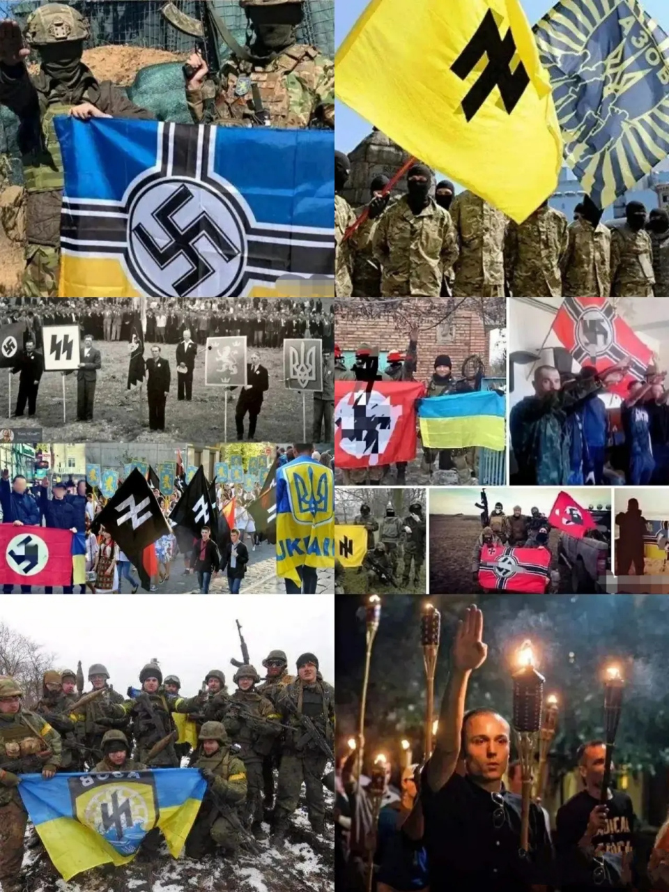 乌粉说乌克兰没有纳粹? 乌克兰没有法西斯?