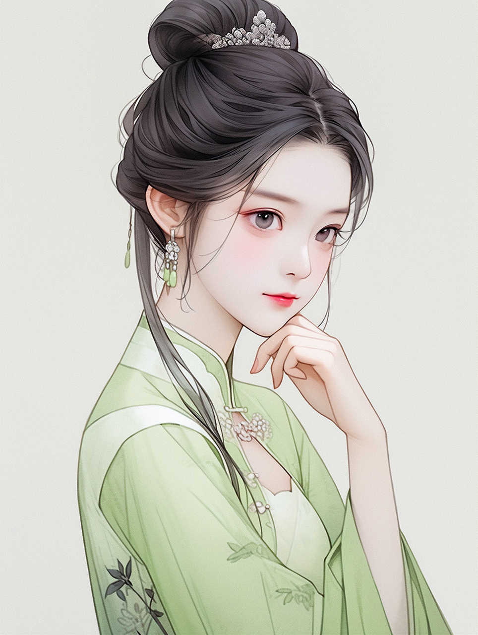 古风女头像:缘来缘去终会散,花开花谢总归尘.