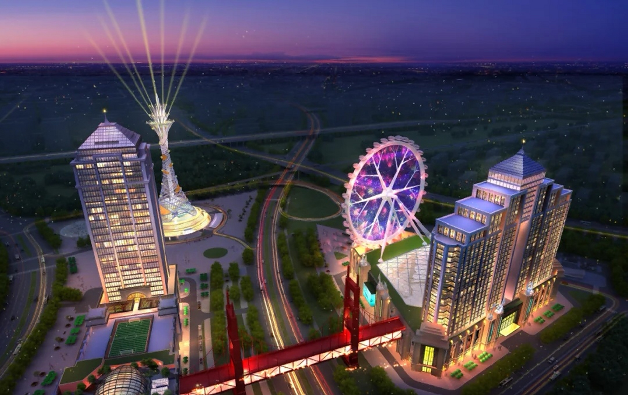 沈阳环球港规划总建面约200万平方米,项目规划包括国际购物中心