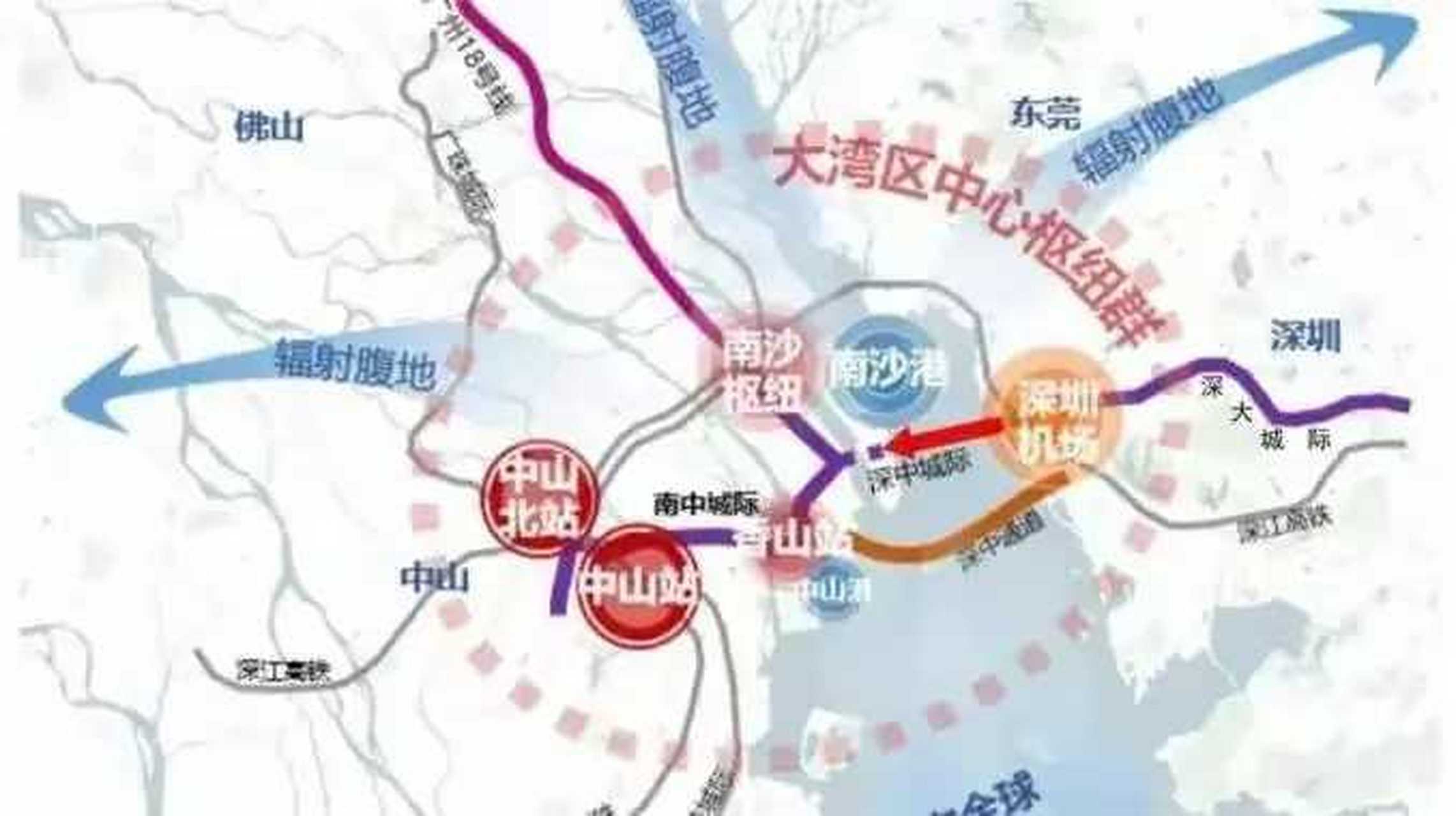 深中城际来了,未来从南沙去到深圳机场,只需15分钟,票价只用五块钱.