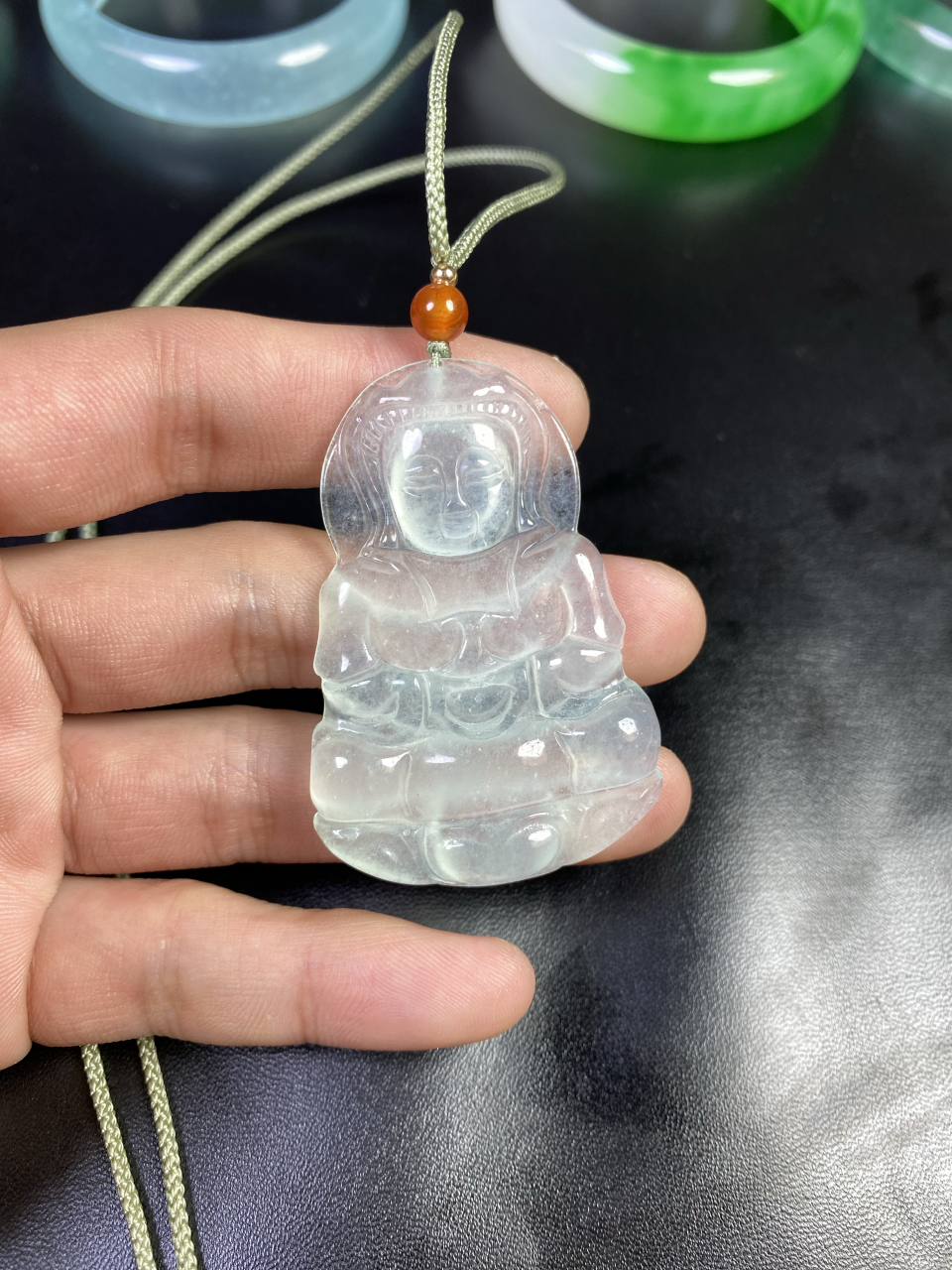 天然独龙玉吊坠冰润通透快来直播间看看吧#独龙玉