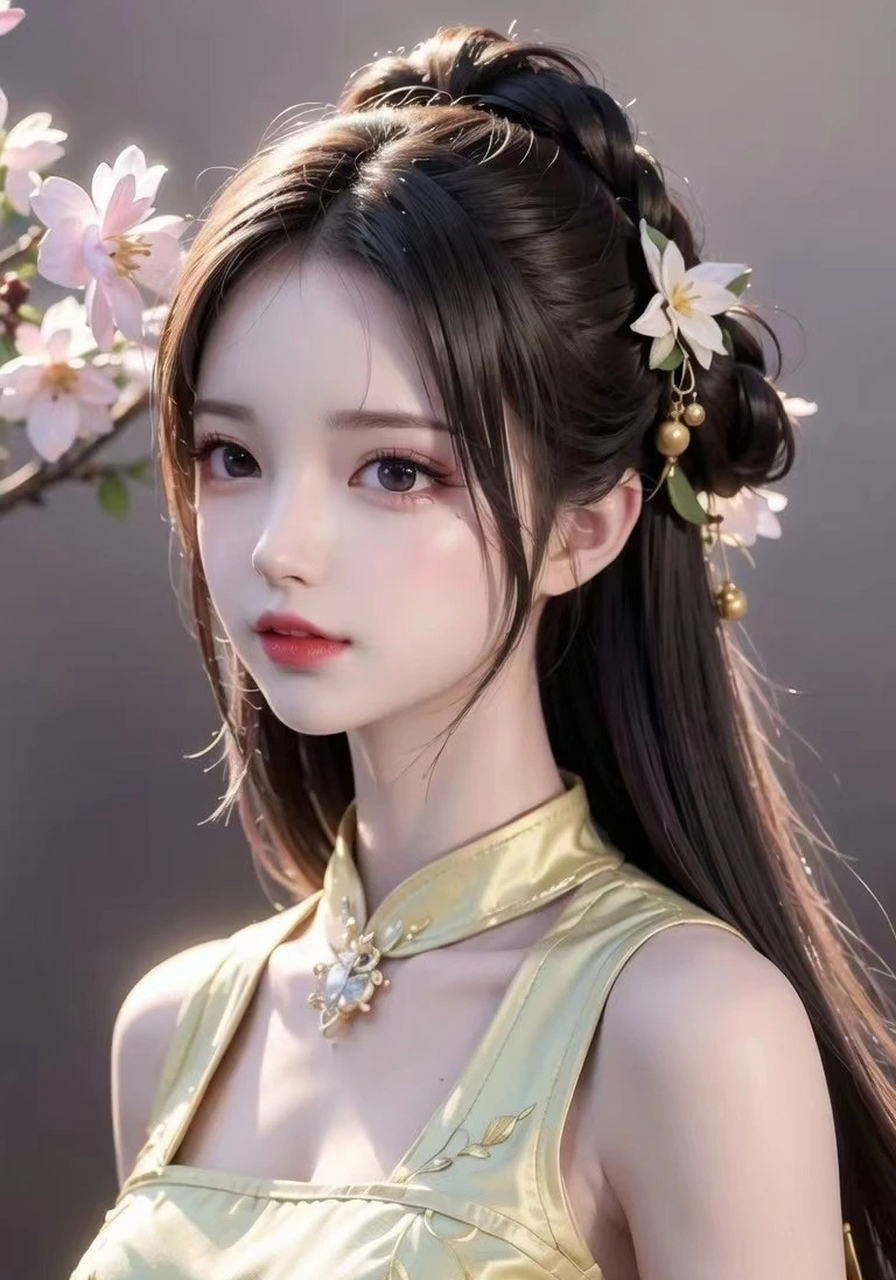 ai绘画|杏眼桃腮的汉服少女3