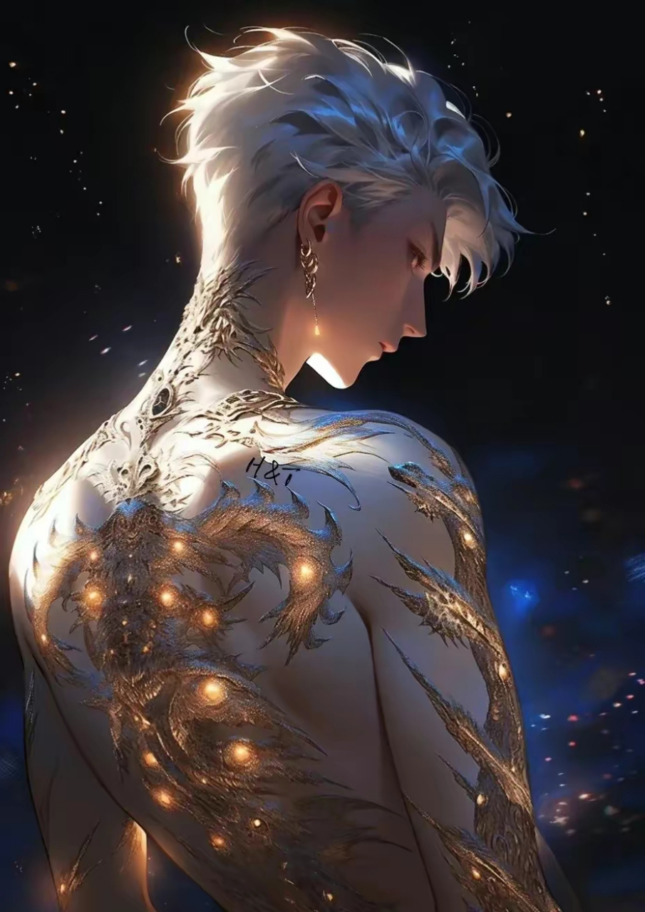 这个背影杀太帅了,纹身太酷了 #乐享周末分享吧