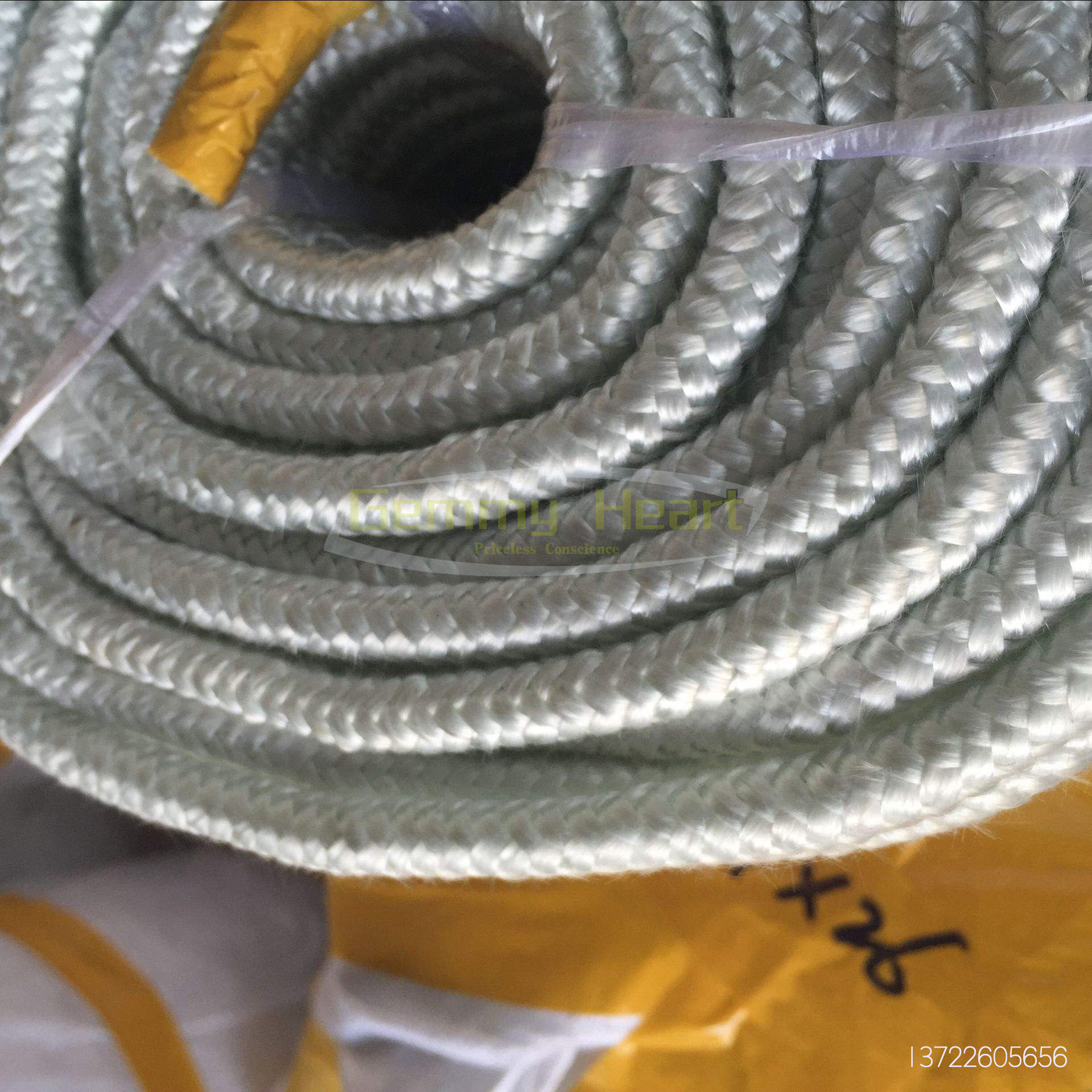 玻璃纤维盘根耐高温密封条烤箱石棉绳硅酸铝窑炉门耐火填料