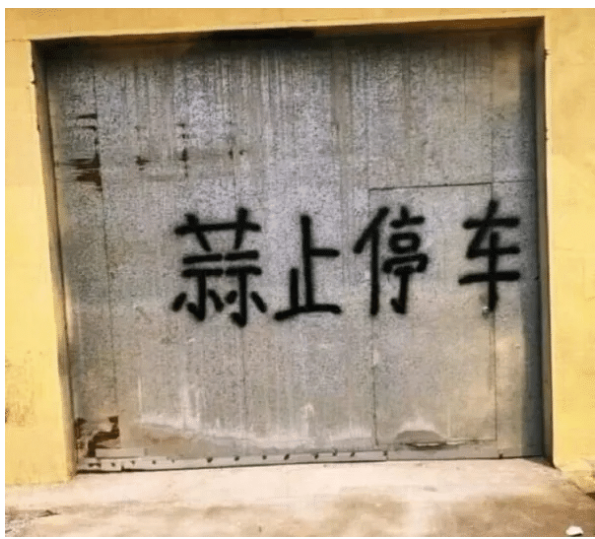 朋友,你的意思是禁止停车吧?你该不会不会写禁字吧?
